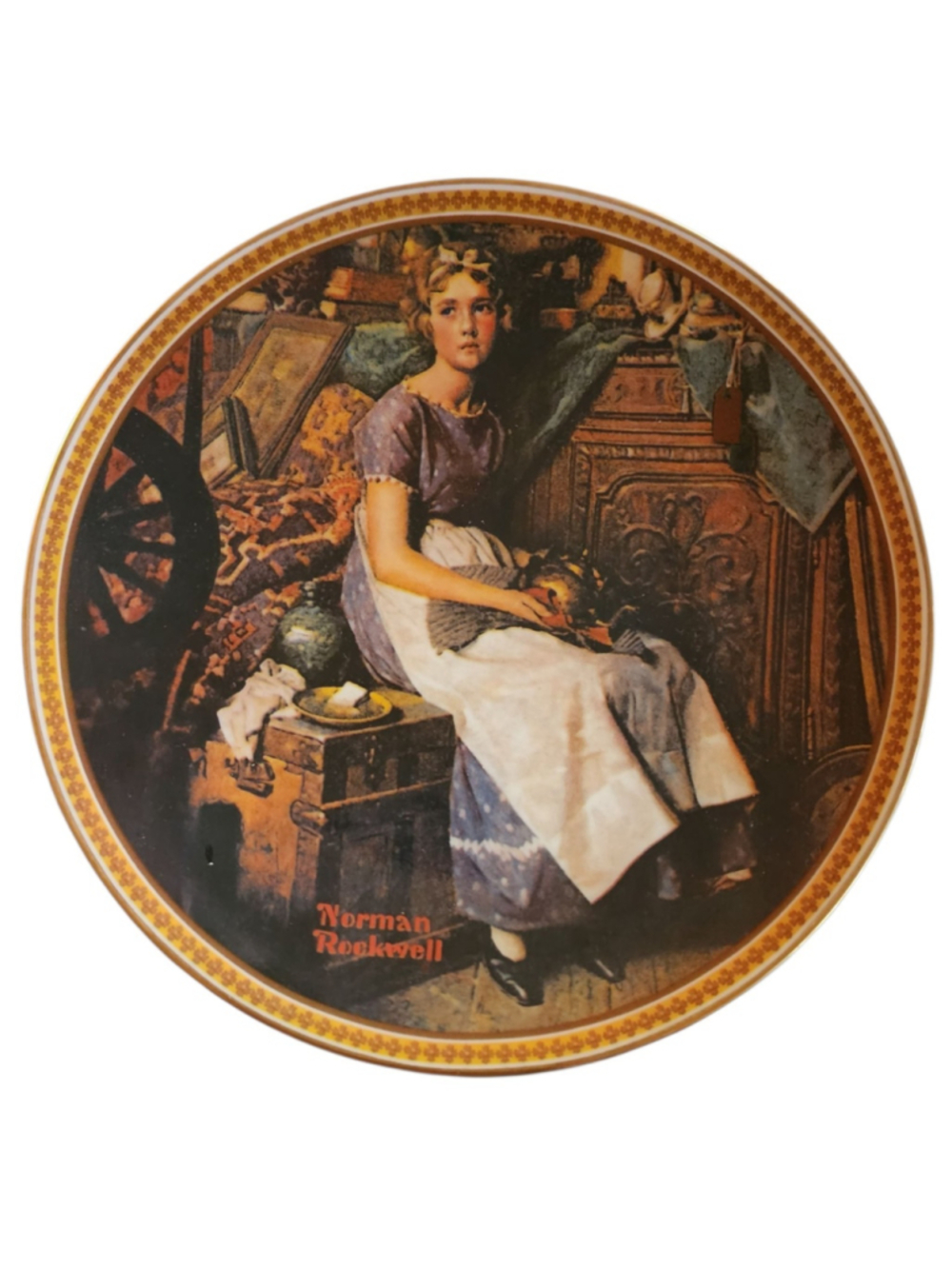 VINTAGE Norman Rockwell Knowles Collector’s Plate “Dreaming In The Attic”